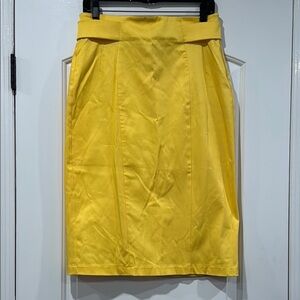 🔵 7TH AVENUE DESIGN STUDIO NY & CO YELLOW PENCIL SKIRT SIZE 8
